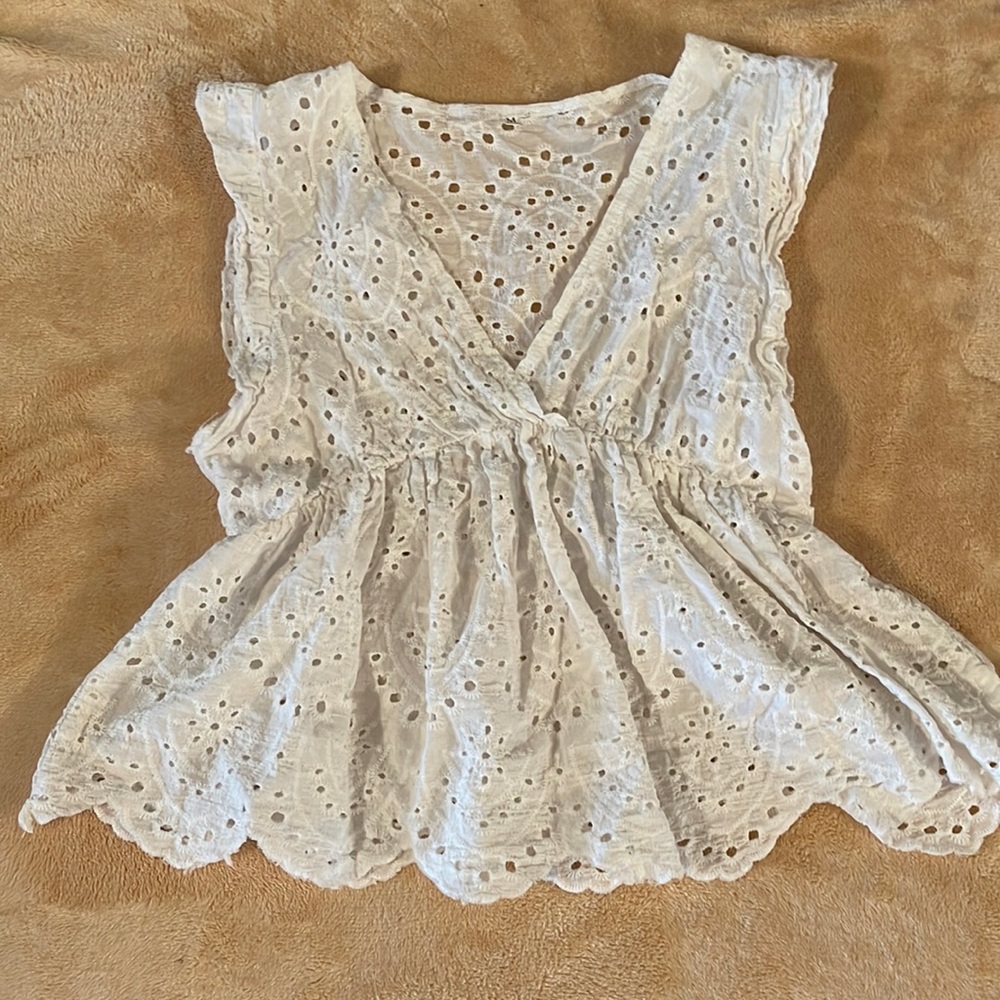 White lace top